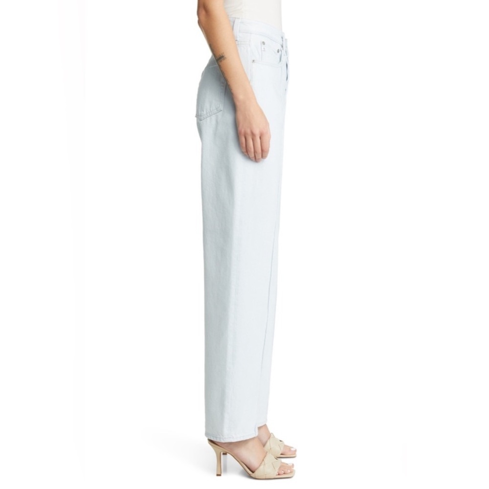 AG Adriano Goldschmied Clove Pintuck High Waist Straight Leg Jeans Denim 29 NWT
